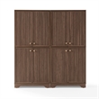 Crosley Furniture Naomi 2-Piece Kitchen Storage Pantry Set in Walnut