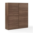 Crosley Furniture Naomi 2-Piece Kitchen Storage Pantry Set in Walnut