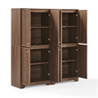 Crosley Furniture Naomi 2-Piece Kitchen Storage Pantry Set in Walnut