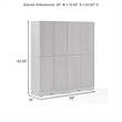 Crosley Furniture Naomi 2-Piece Kitchen Storage Pantry Set in Walnut