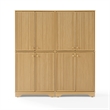 Crosley Furniture Naomi 2-Piece Kitchen Storage Pantry Set in White Oak