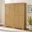 Crosley Furniture Naomi 2-Piece Kitchen Storage Pantry Set in White Oak