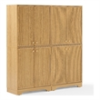 Crosley Furniture Naomi 2-Piece Kitchen Storage Pantry Set in White Oak