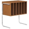 Crosley Lily Record Player Stand With Vinyl Storage in Walnut