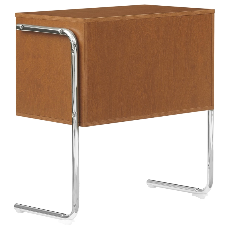 Crosley Lily Record Player Stand With Vinyl Storage in Walnut