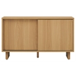 Crosley Gemma Medium Record Player Cabinet With Vinyl Storage in White Oak