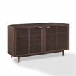 Crosley Cameron Corner Record Player Cabinet With Vinyl Storage in Brown