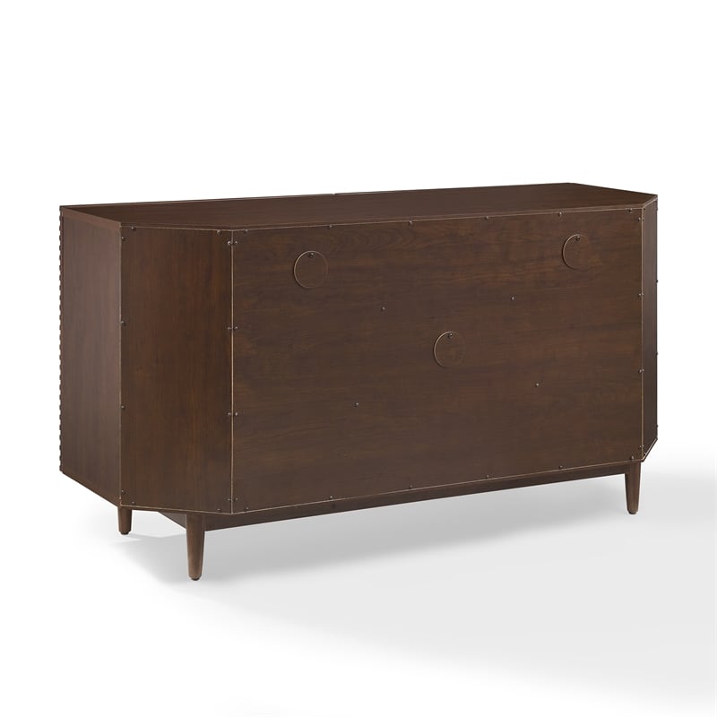 Crosley Cameron Corner Record Player Cabinet With Vinyl Storage in Brown