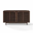 Crosley Cameron Corner Record Player Cabinet With Vinyl Storage in Brown