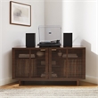 Crosley Cameron Corner Record Player Cabinet With Vinyl Storage in Brown