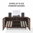 Crosley Cameron Corner Record Player Cabinet With Vinyl Storage in Brown