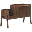 Crosley Luna Record Player Cabinet With Vinyl Storage in Walnut