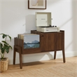 Crosley Luna Record Player Cabinet With Vinyl Storage in Walnut