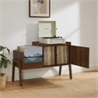 Crosley Luna Record Player Cabinet With Vinyl Storage in Walnut