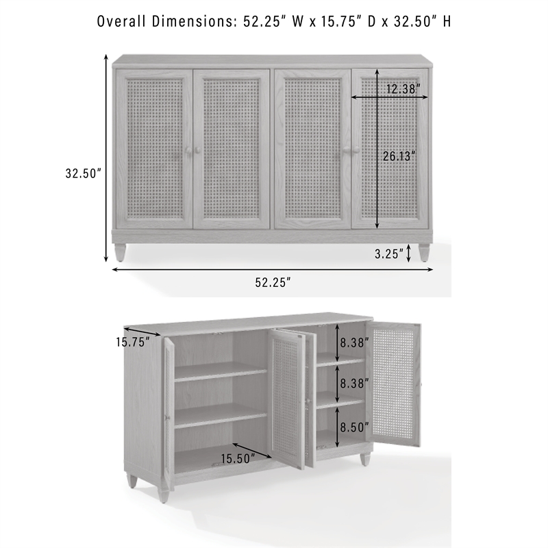 Crosley Katia Sideboard in Driftwood