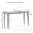 Crosley Katia Entryway Console Table in Driftwood