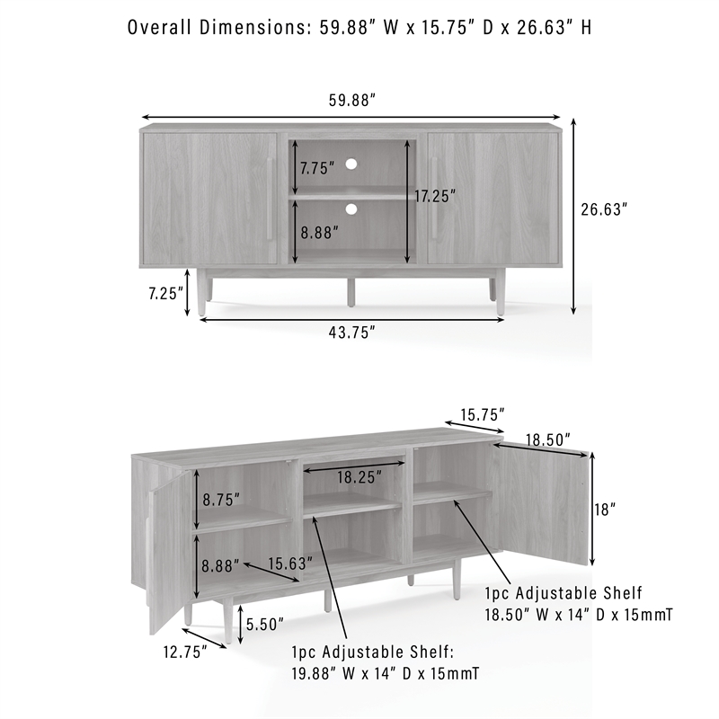 Crosley Furniture Liam TV Stand For 65