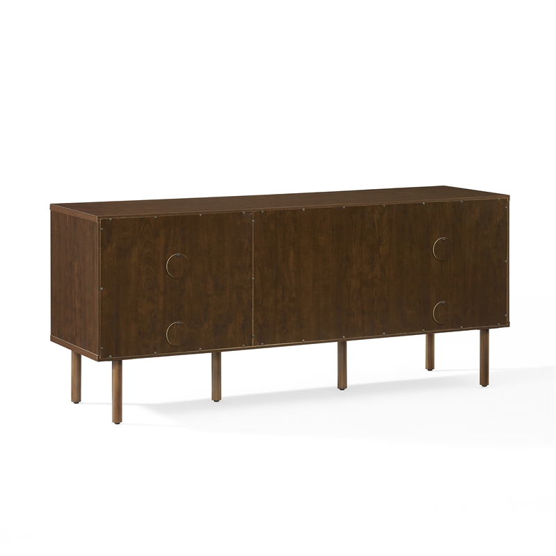 Crosley Furniture Brody Record Storage Sideboard in Brown