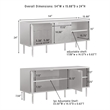 Crosley Furniture Brody Record Storage Sideboard in Brown