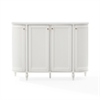 Crosley Furniture Monique Curved Sideboard in Ddistressed White