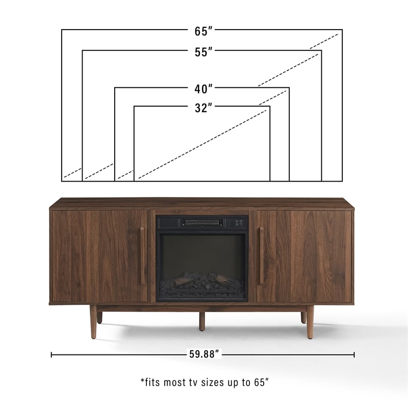 Crosley Furniture Liam Fireplace Tv Stand For 65