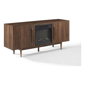 Crosley Furniture Liam Fireplace Tv Stand For 65&quot TV in Walnut