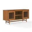 Crosley Furniture Dempsey Record Player Cabinet With Vinyl Storage in Walnut