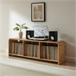 Crosley Furniture Ingrid Large Record Player Stand With Vinyl Storage in Maple