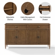 Crosley Furniture Amara Sideboard in Brown