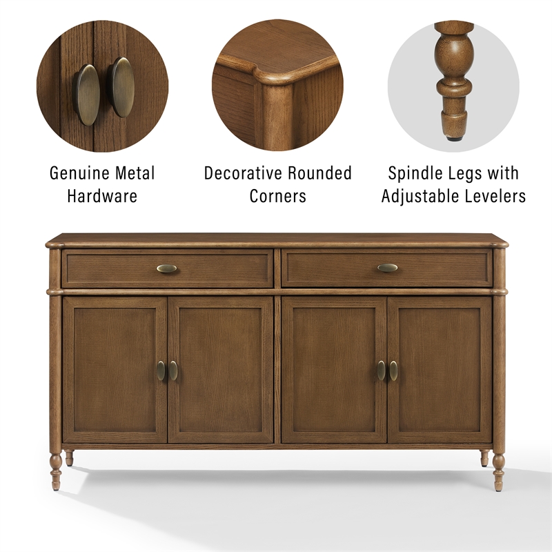 Crosley Furniture Amara Sideboard in Brown
