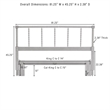 Crosley Lucille King Size Headboard in Brown