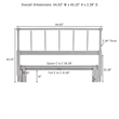 Crosley Lucille Queen Size Headboard in Brown