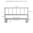 Crosley Lucille Queen Size Headboard in Brown