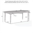 Crosley Daphne Dining Table in Rustic Brown