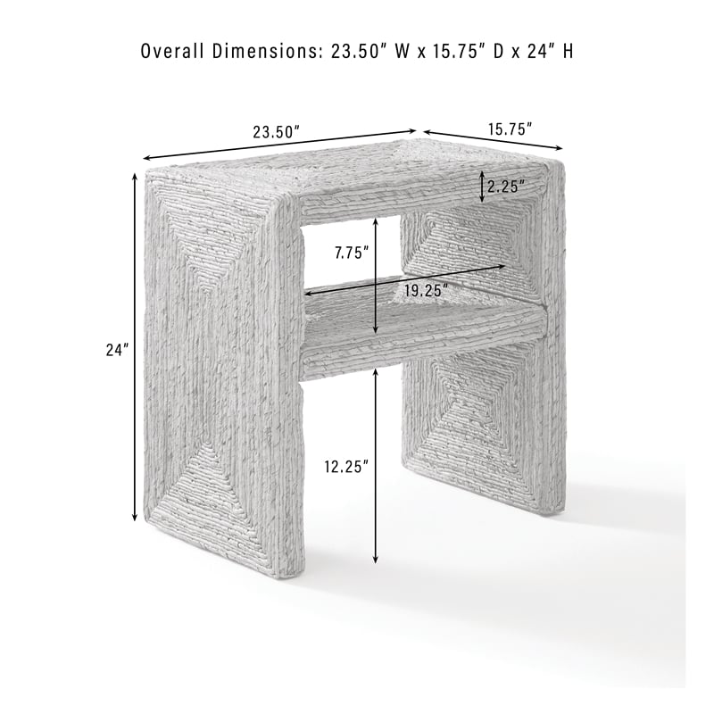 Crosley Marella End Table in Banana Leaf