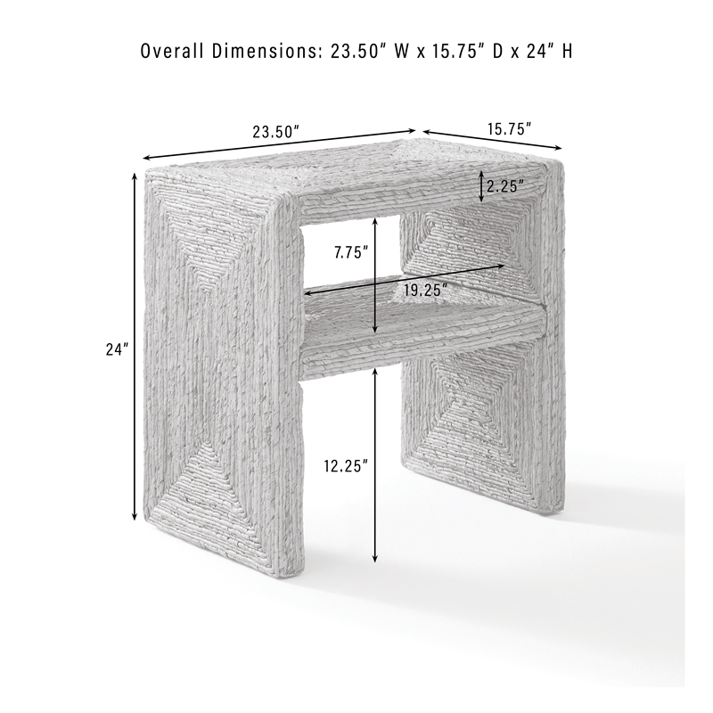 Crosley Marella End Table in Banana Leaf