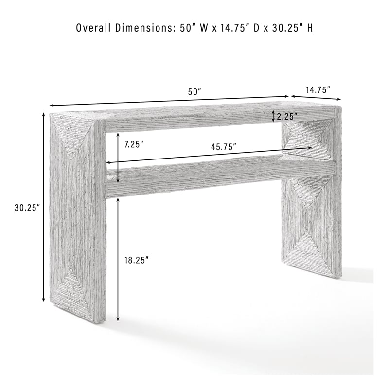Crosley Marella Console Table in Banana Leaf