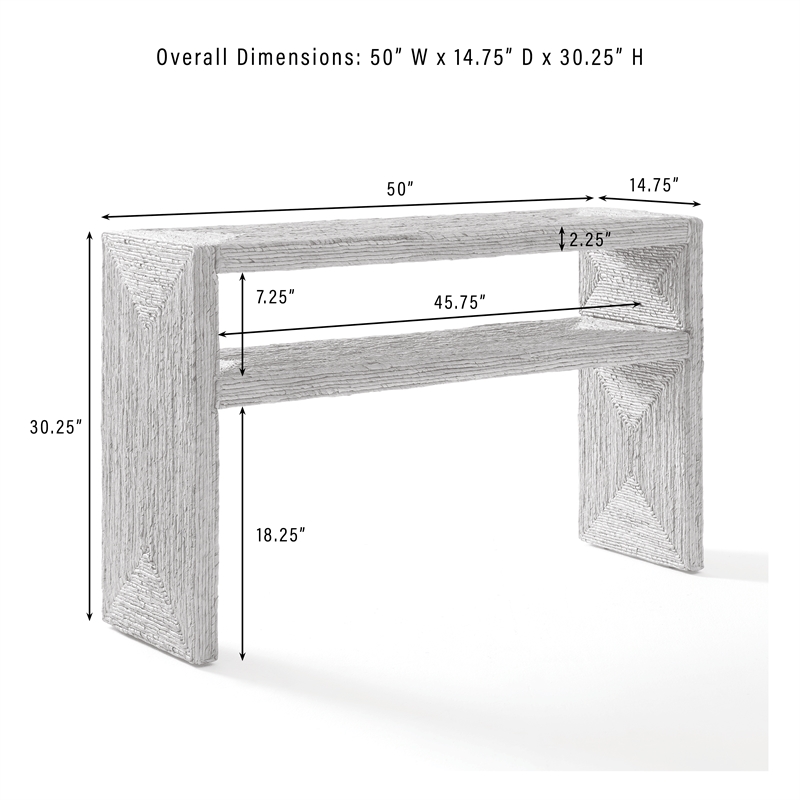 Crosley Marella Console Table in Banana Leaf