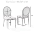 Crosley Daphne 4-Piece Dining Chairs in Rustic Brown and Creme