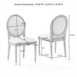 Crosley Daphne 4-Piece Dining Chairs in Rustic Brown and Creme