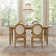 Crosley Daphne  5-Piece Dining Set in Rustic Brown and Creme - Table & 4 Chairs