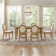 Crosley Daphne  7-Piece Dining Set in Rustic Brown and Creme - Table & 6 Chairs