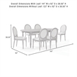 Crosley Daphne  7-Piece Dining Set in Rustic Brown and Creme - Table & 6 Chairs