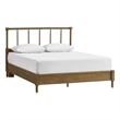 Crosley Lucille King Bed in Brown - Headboard- Footboard- And Side Rails