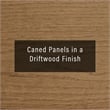 Crosley Katia Queen Bed in Driftwood - Headboard- Footboard- And Side Rails