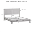 Crosley Katia Queen Bed in Driftwood - Headboard- Footboard- And Side Rails