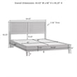 Crosley Katia Queen Bed in Driftwood - Headboard- Footboard- And Side Rails
