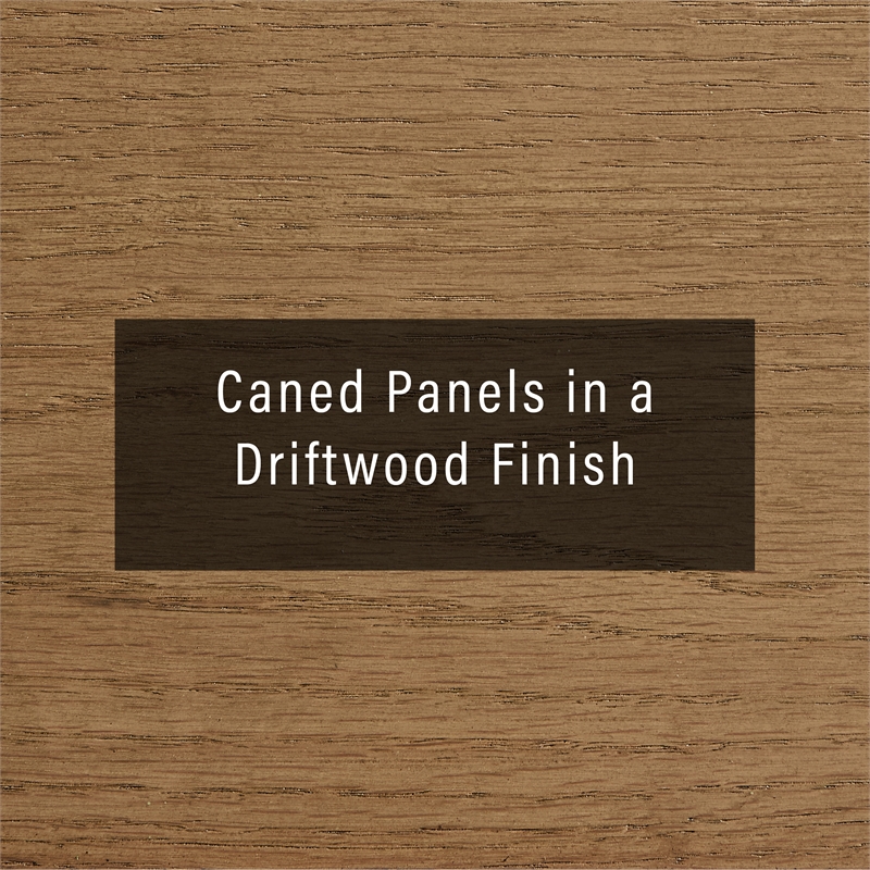 Crosley Katia King Bed in Driftwood - Headboard- Footboard- And Side Rails