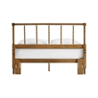 Crosley Lucille Queen Bed in Brown - Headboard- Footboard- And Side Rails