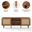 Crosley Nora Record Player Cabinet With Vinyl Storage in Walnut